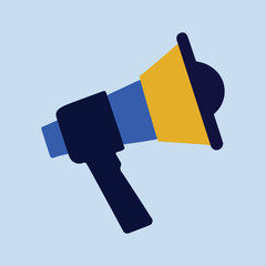 Megaphone Icon Amplifying Voices Vector Illustration.