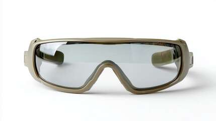 Protective Goggles: A close-up shot captures a set of sturdy, protective goggles, exuding a sense of functionality and safety, with a focus on the clear lenses and rugged design.