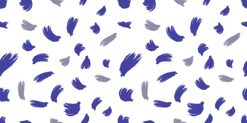 Brush strokes. Abstract seamless background in purple and gray.