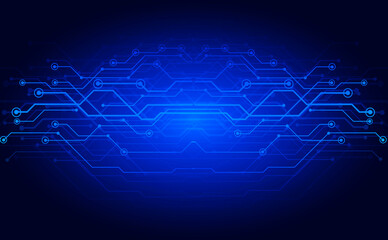 Business background of blockchain technology, cryptocurrency, security, mining, distributed database, anonymous transmission. background in dark blue colors.