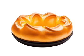 Golden Baked Pastry Dessert Close Up