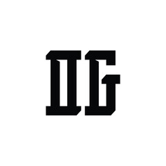 OG monogram logo design letter text name symbol monochrome logotype alphabet character simple logo