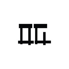 OG monogram logo design letter text name symbol monochrome logotype alphabet character simple logo