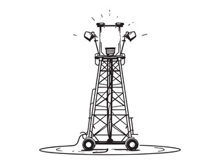 Mixing Paddle Vector Drawing