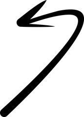 Arrow Line Curve Illustration Element