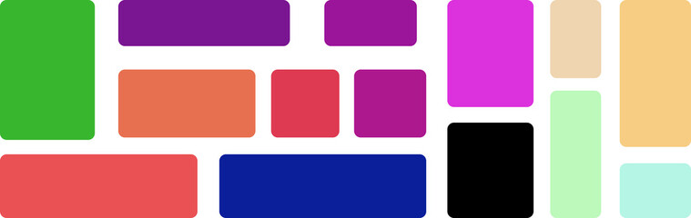 set of colorful buttons