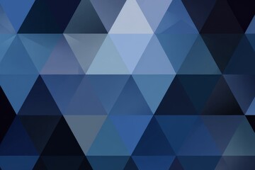 Obraz premium Abstract geometric pattern of dark blue triangles.