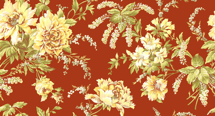 seamless pattern with flowers