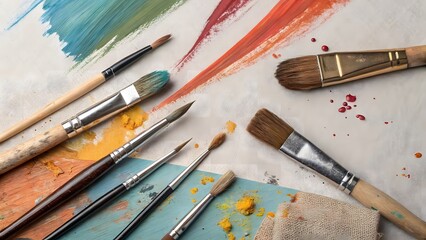 Obraz premium brushes and paints