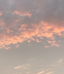 Blush-Tinted Evening Sky