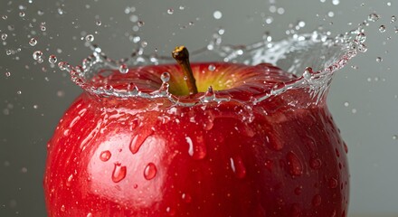 Refreshing Red Apple Splash