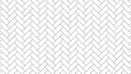 Herringbone background. brick line seamless pattern. repeating black monochrome geometric tiles. herringbone floor tiles. cladding bricks. flooring iaminate