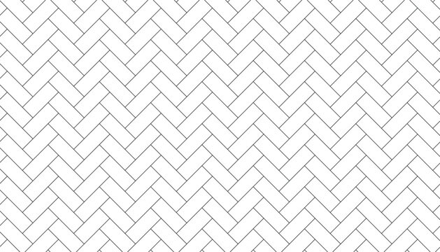 Herringbone background. brick line seamless pattern. repeating black monochrome geometric tiles. herringbone floor tiles. cladding bricks. flooring iaminate