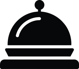 Obraz premium restaurant cloche icon