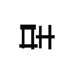 OH monogram logo design letter text name symbol monochrome logotype alphabet character simple logo