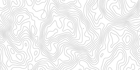 Topographic map background geographic line map with elevation assignments. Modern design with White background with topographic wavy pattern design.paper texture Imitation of a geographical map shades