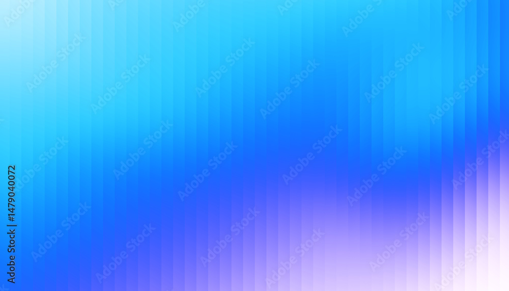 Poster Fractal Glass Gradient Texture. Reed vertical lines patterned glass, overlay with transparent background. Universal blue black background stylish gradient