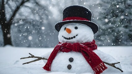 Snowman in Winter Wonderland