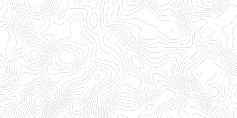 Topographic map background geographic line map with elevation assignments. Modern design with White background with topographic wavy pattern design.paper texture Imitation of a geographical map shades