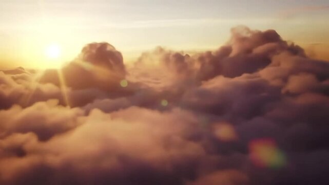 clouds over the mountains