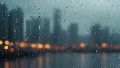 rain drops on the window
