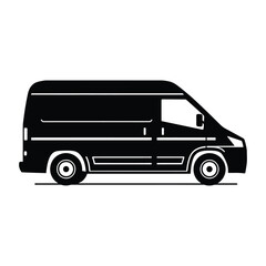 Delivery Van Silhouette Clipart
