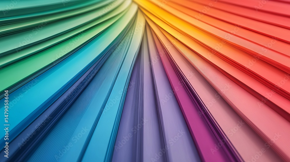Poster vibrant spectrum color gradient abstract background design artistic rainbow hues texture smooth pape