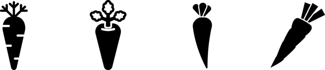 Carrot icon set