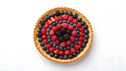 Vegan baking Vegan baking fresh berry tart with blueberries raspberries strawberries and blackberries arranged circles crust