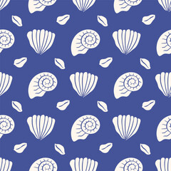 Whimsical seashells pattern