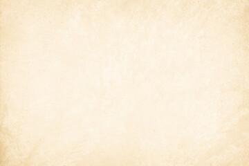Colour old concrete wall texture background. Close up retro plain cream color cement wall background texture. Design paper vintage parchment element.