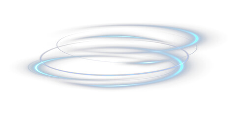 Naklejka premium Magic Glow Vortex – Neon Light Swirl, Bright Effect, Transparent Energy Vector.PNG