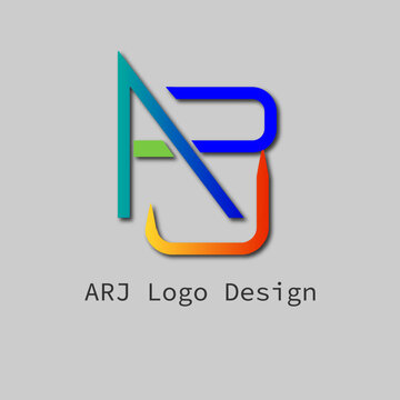 ARJ minimalist logo or letter logo 