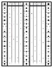 A wooden ruler featuring clear, precise measurements in both inches and centimeters, showcasing a smooth finish and a classic design for easy reading.
