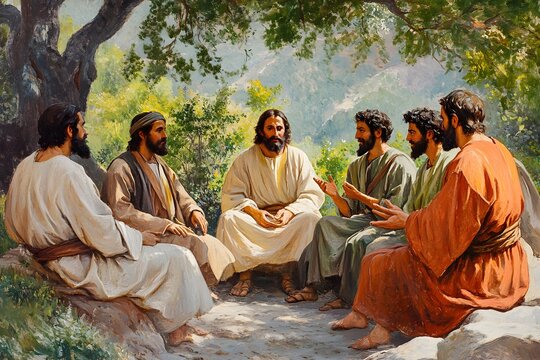 The Lord's Prayer: Jesus teaches how to pray to the Father. (Matthew 6:9-13)