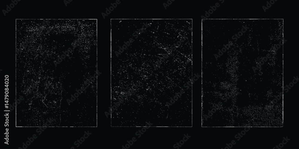Leinwandbilder Grunge Urban Backgrounds set.Texture Vector.Dust Overlay Distress Grain ,Simply Place illustration over any Object to Create grungy Effect .abstract,splattered , dirty, texture for your design

