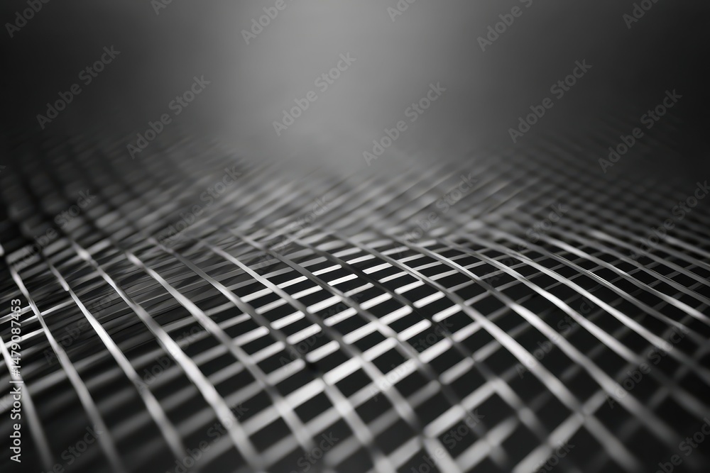 Aufkleber abstract grid pattern in grayscale with a blurred background.