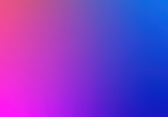 Obraz premium A smooth gradient background transitions from pink to purple and then to a vibrant blue hue