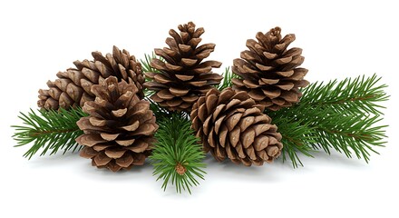 Winter's Embrace: A Coniferous Still Life