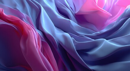 Obraz premium Abstract design of flowing, vibrant fabrics.