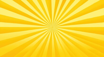 Obraz premium Radiant yellow sunburst pattern radiating outward.