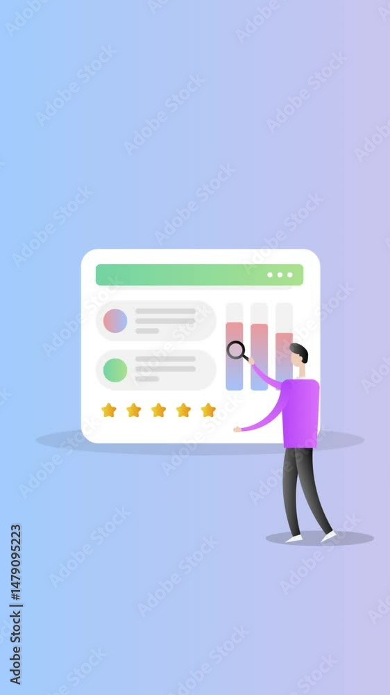 Aufkleber visualised metrics of web traffic and search rankings ascend on dashboard, marketing strategist with