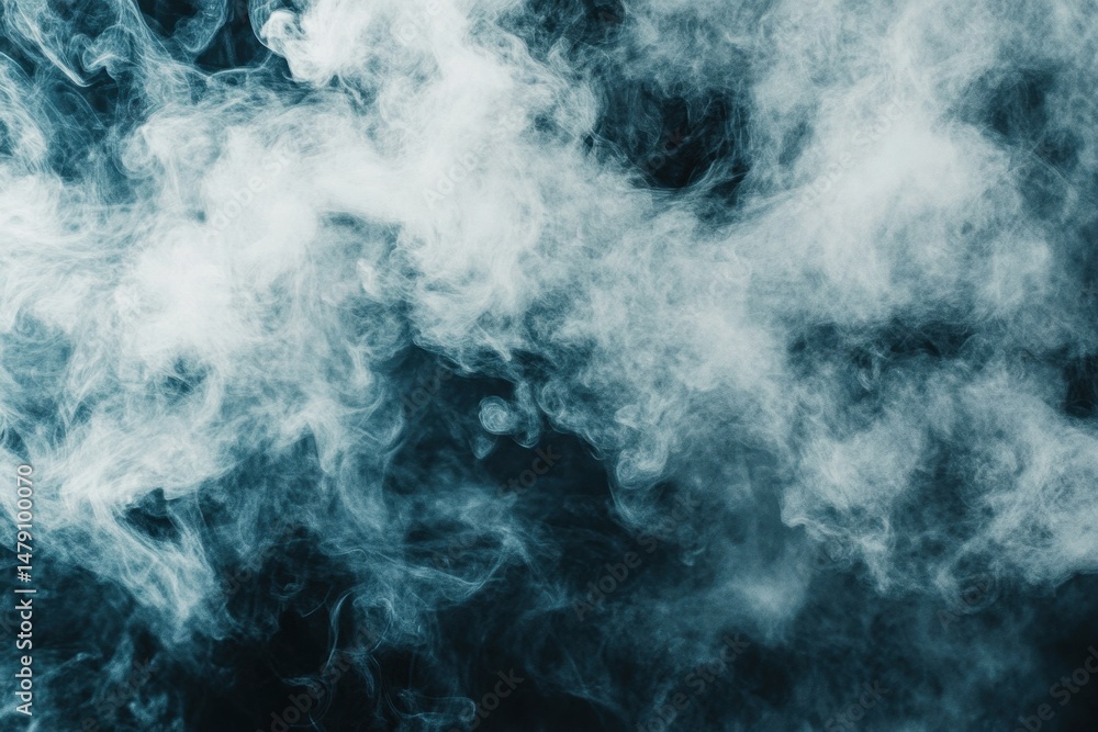 Aufkleber mysterious swirling smoke fills the background creating an ethereal atmosphere, background with smok