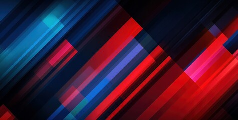 Fototapeta premium Abstract geometric design with vibrant colors and diagonal lines.