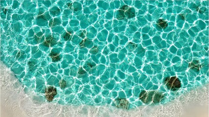 Obraz premium with shimmering sunlight patterns on calm waves