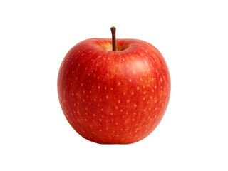 Fresh red apple isolated on transparent background, perfect for healthy food concepts, organic fruit, diet, nutrition, grocery advertising, and natural lifestyle design