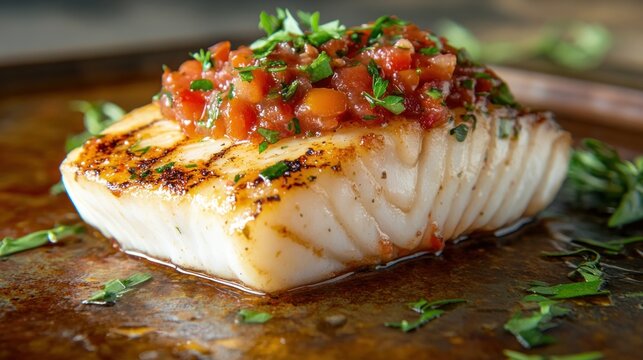 Grilled Cod with Pico de Gallo: A Culinary Delight
