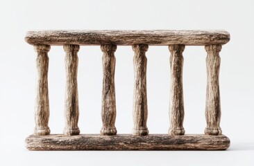 Fototapeta premium Display Wooden Carved Columns, Antique, Vintage Display Stand, Home Decor, Ornate Display for items with Natural Light