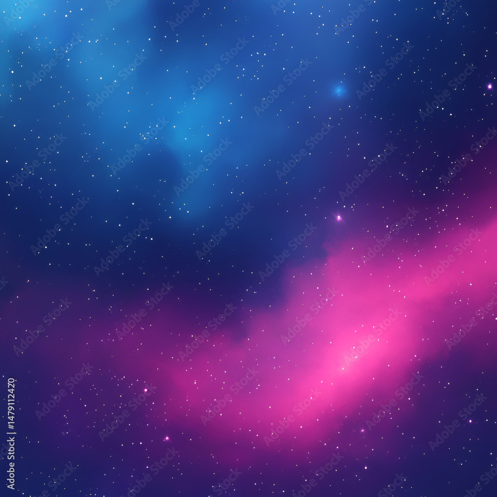 Poster cosmic exploration deep space digital art vibrant colors abstract viewpoint universe concept