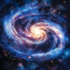 Exploring the spiral galaxy a stellar adventure in cosmic imagery outer space digital art universe awe-inspiring view